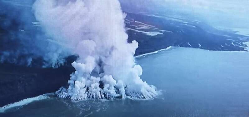 Fajana formada por la colada de lava/Archivo.